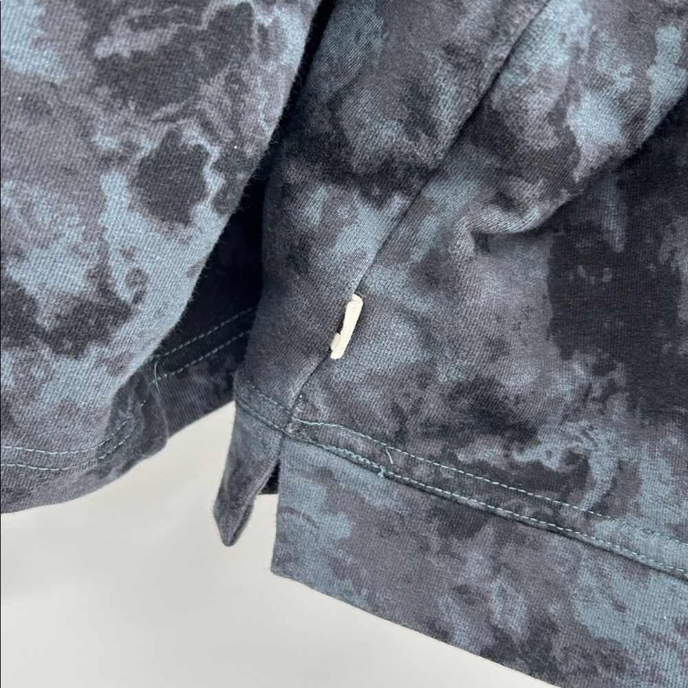 Pact Dark Cloud Tie Dye Cropped Sleeve Hoodie Organic Cotton Size XL - Picture 7 of 8